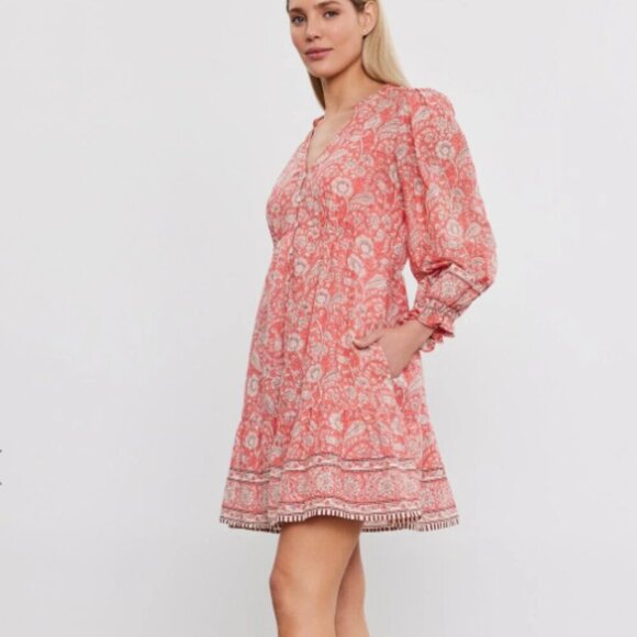 Velvet by Graham & Spencer Cotton Mary Floral Dress - Picture 3 of 11